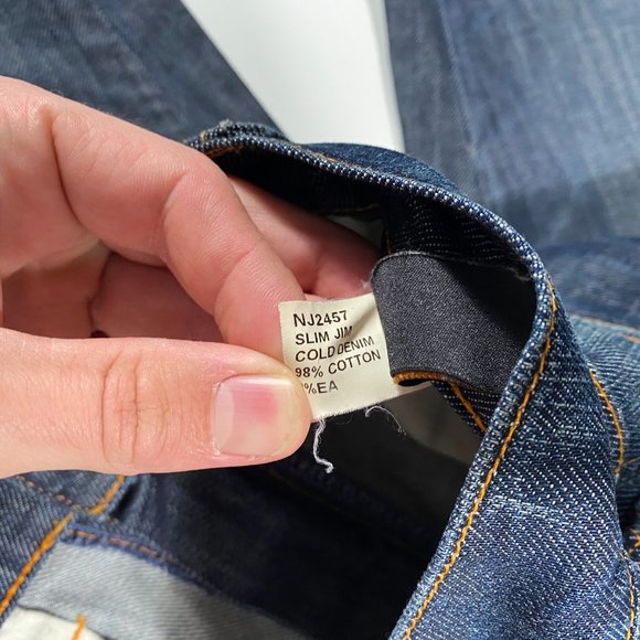 Nudie Jeans Slim Jim Cold Denim mens size 30x28 - Picture 5 of 9